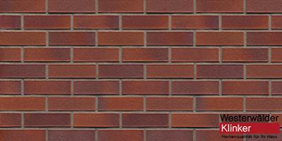 Клинкерный кирпич WK84 Rotbraunbunt 290x60x52 Westerwalder Klinker